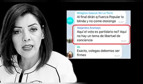Consigna fujimorista:  “Aquí no hay libertad de conciencia”