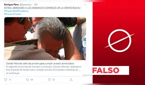 Es falso que liberaron al terrorista de Sendero Luminoso Osmán Morote