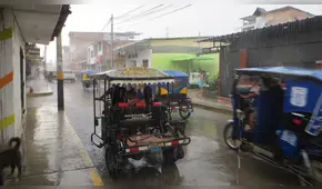 Piura: registran intensa lluvia por más de cinco horas