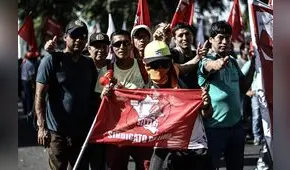  CGTP marcharon contra la reforma laboral [FOTOS]