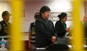 Edwin Oviedo abandona sede de Requisitorias [VIDEO]