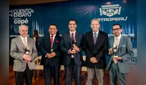 Reconocimiento a los ganadores del Premio Copé