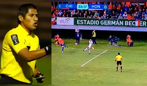 Árbitro peruano Michael Espinoza cobró inexistente penal en el Chile vs Honduras [VIDEO]