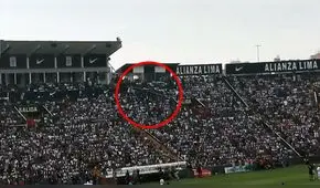 Alianza vs. Cristal: Un herido dejó caída de panel publicitario en Matute [VIDEO]