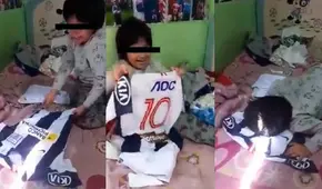 Niño se emociona de felicidad al recibir camiseta de Alianza Lima [VIDEO]