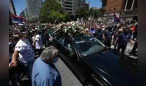 El multitudinario cortejo fúnebre de Tabaré Vázquez, expresidente uruguayo