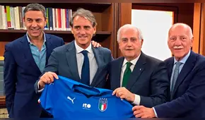 Roberto Mancini es presentado como nuevo técnico de Italia