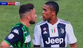 YouTube: Douglas Costa genera polémica por escupir a rival en la Serie A [VIDEO]