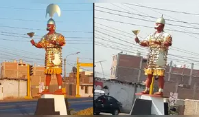 Roban corona de estatua del Señor de Sipán a un día de su inauguración