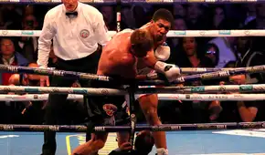 El impactante nocaut que logró Anthony Joshua para vencer a Alexander Povetkin [VIDEO]