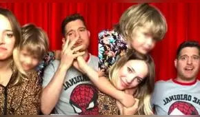 Hijo de Michael Bublé y Luisana Lopilato se roba el show en transmisión [VIDEO]