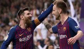 Lionel Messi ignoró a Rakitić durante el saludo previo al partido contra Leganés [VIDEO]