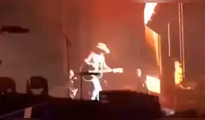 Tiroteo en Las Vegas: El momento en que el cantante Jason Aldean huye al escuchar los disparos