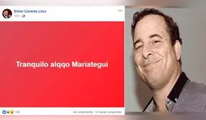 Elmer Cáceres le responde a Aldo Mariátegui y lo tilda de “perro” 