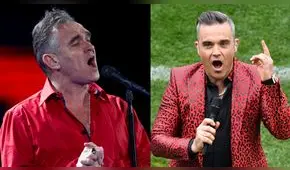 Sorprendente parecido de Robbie Williams y Morrissey causa furor en redes