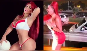 Daysi Araujo cumple apuesta y se despoja de sus prendas diminutas en plena vía pública [VIDEO]