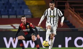 Con doblete de Cristiano Ronaldo, Juventus superó a Genoa por 3-1 en la Serie A 