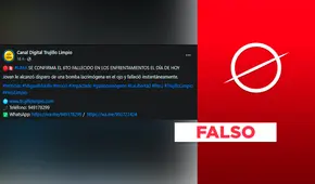 No, manifestante al que la Policía disparó una bomba lacrimógena no ha muerto (al cierre de esta publicación)
