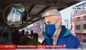 Protransporte: “Hasta ahora no ha habido coordinación para entrega de protectores gratuitos”  