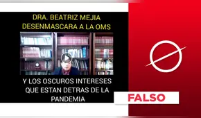 Es falso que tomar dióxido de cloro hará que el paciente esté “sano y bueno”, como deslizó Beatriz Mejía