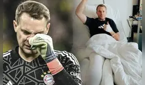 Neuer se rompió la pierna de insólita manera y quedó descartado para el resto de la temporada