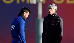 Quique Setién expresó su desacuerdo con Messi sobre las posibilidades de ganar la Champions