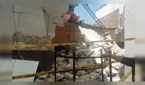 Arequipa: padres de colegio dañado se enfrentan a Cultura por retiro de escombros [VIDEO]