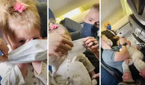 Familia es expulsada de avión en EE. UU. porque su menor hija no quiso usar mascarilla