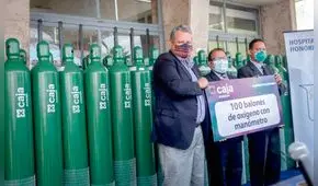 Caja Arequipa entregará 420 balones de oxígeno a hospitales de la ciudad 