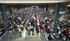 Reportan aglomeración en terminal de Plaza Norte por retraso de buses