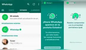 WhatsApp publicará estados para informar a usuarios sobre sus actualizaciones