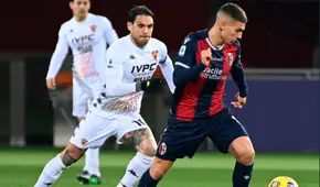 Con Lapadula, Benevento igualó 1-1 ante Bologna por la Serie A