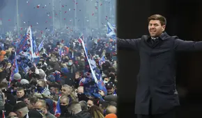 Rangers de Gerrard campeonó tras 10 años y desató la locura en Escocia