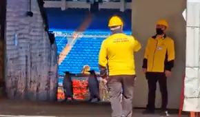Real Madrid: dos pingüinos aparecen en las obras del Santiago Bernabéu