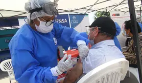 Culminó aplicación de primera dosis de vacuna a mayores de 80 años en SJL