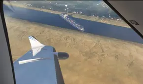 El barco del canal de Suez llegó a Microsoft Flight Simulator