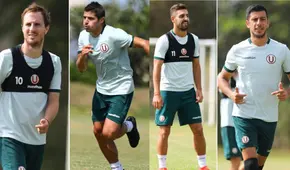 Universitario: Urruti, Novick, Alonso y Corzo volvieron a entrenar