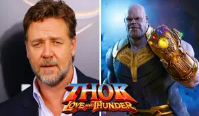 Thor 4: Russell Crowe podría parodiar a Thanos en Love & thunder de Marvel