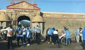 Callao: largas colas para vacunación de adultos mayores de 80 años