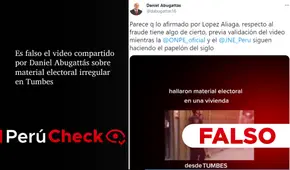 Es falso que video compartido por Daniel Abugattas sobre elecciones sea del 2021