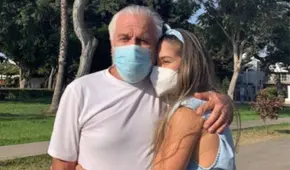 Vanessa Jerí se reencuentra con su padre luego de que lo vacunaran contra la COVID-19