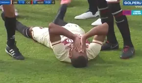Quina salió lesionado tras final del primer tiempo entre la U vs. Cienciano