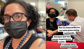 Wendy Ramos recibió vacuna contra la COVID-19 en Estados Unidos