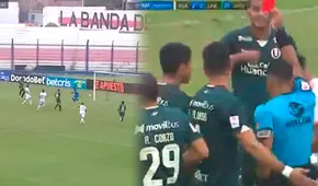 Alonso anotó el empate transitorio de Universitario y luego fue expulsado