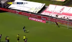 Sergio Peña anotó el 2-0 del FC Emmen sobre VVV-Venlo por la Eredivisie