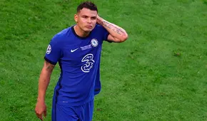 Manchester City vs. Chelsea: Thiago Silva no va más en el partido por lesión