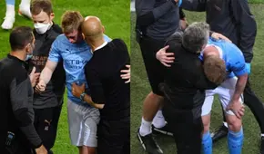 Manchester City vs. Chelsea: Pep Guardiola consoló a Kevin De Bruyne