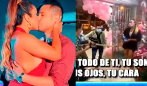 Jonathan Rojas sorprende a Isabel Acevedo en celebración de su local