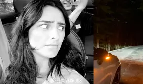 Aislinn Derbez sufre accidente y queda varada en medio del bosque