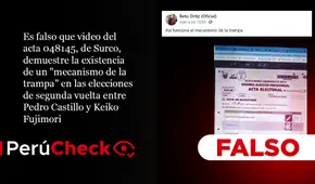 Es falso que video de un acta en Surco demuestre la existencia de un “mecanismo de la trampa”
